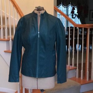 Faux Teal LeatherJacket!
